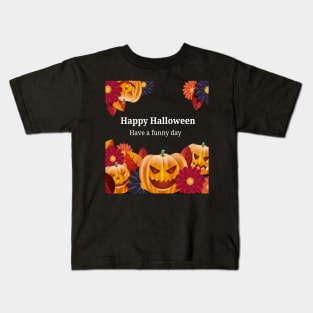 Happy Halloween Day, Pumpkins Kids T-Shirt